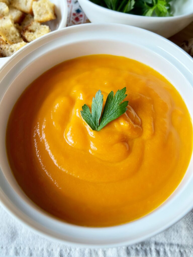 ginger carrot soup, instant pot