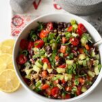 Mediterranean black bean salad, anti-inflammatory