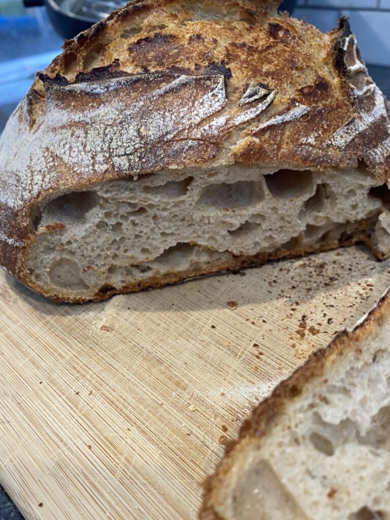 Over-proofed crumb