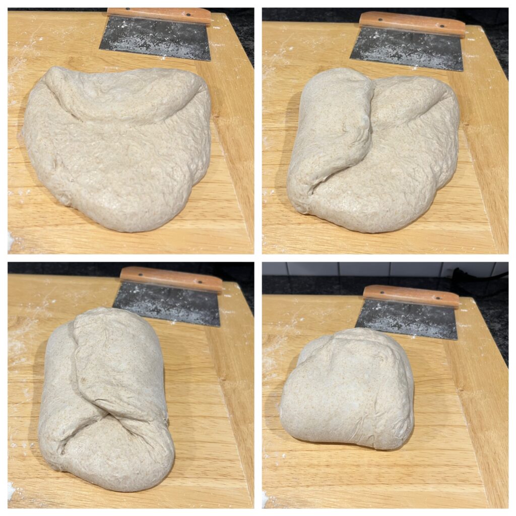 shaping dough sourdough mixture proofed baking bread