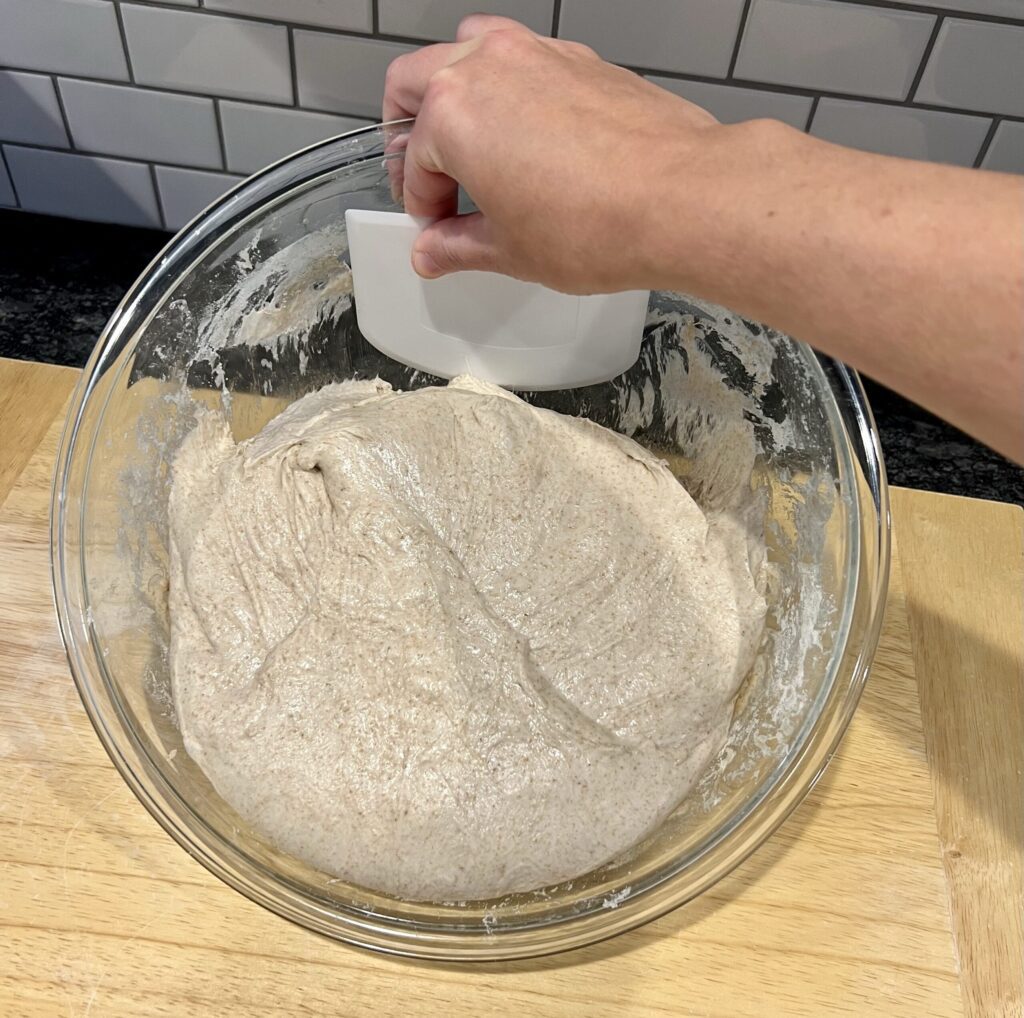 dough mixture bread mixing proof silicone scraper