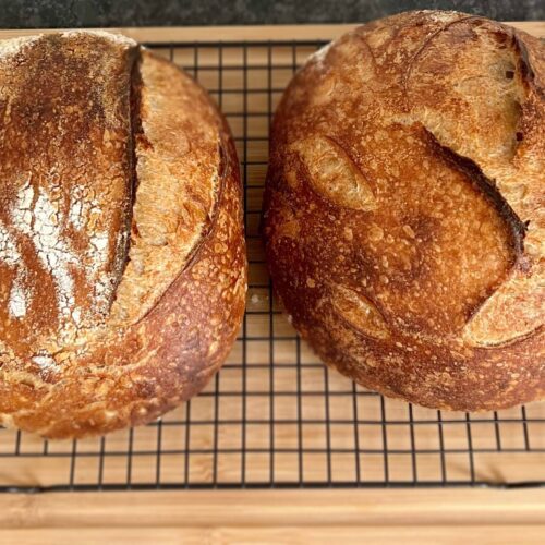 sourdough bread, baking, scoring