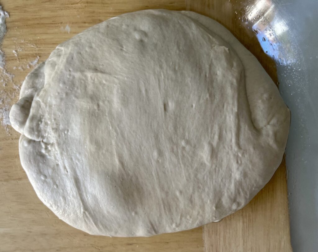 proofed sourdough pizza dough