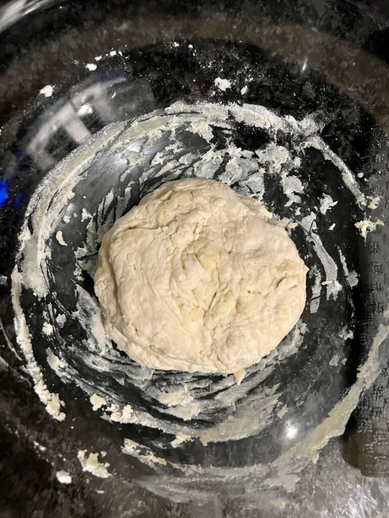 sourdough pizza crust - mixed pizza dough