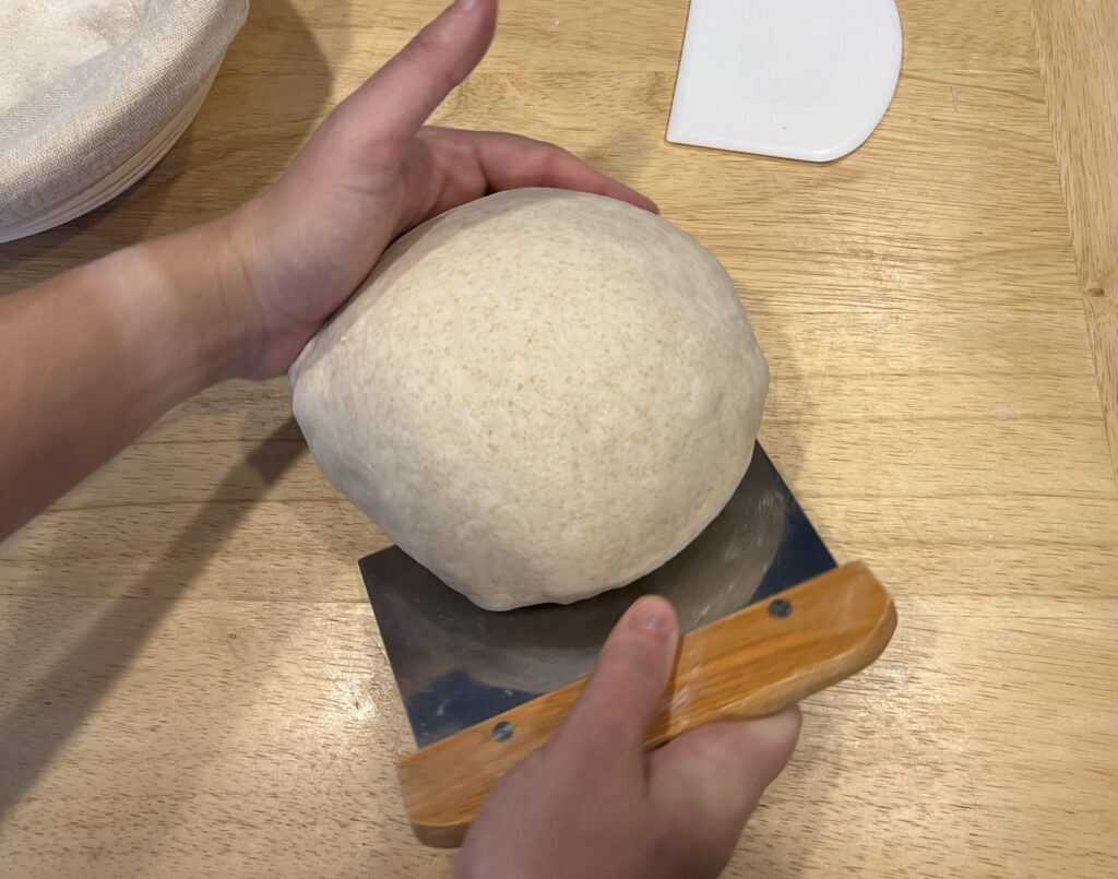 pre shaping the dough