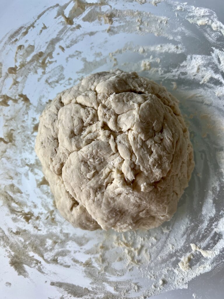 Easy Sourdough Sandwich Bread mixture - Your dough will look like this