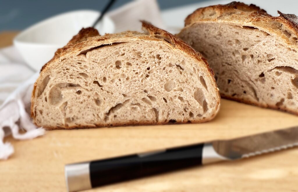 sourdough maple rye loaf