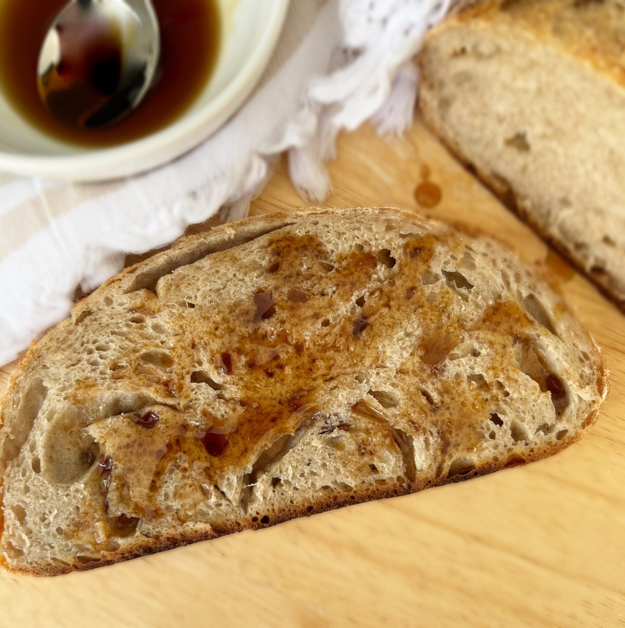 Maple Rye Sourdough Maple Rye Bread - Healing Slice