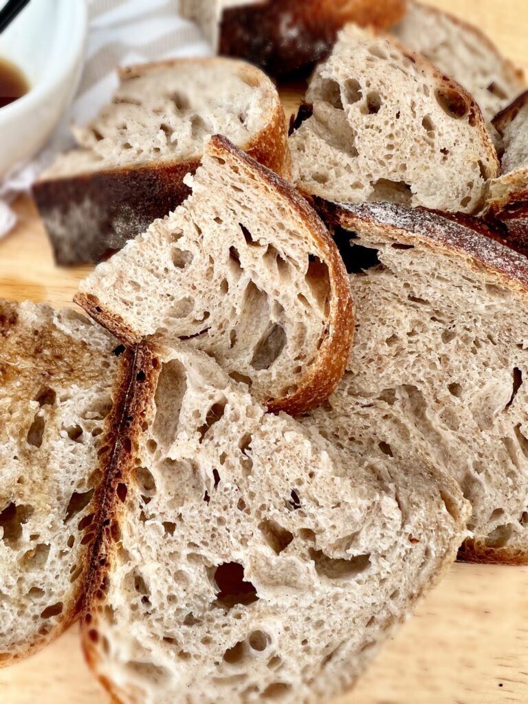 Sourdough Maple Rye Bread - slices