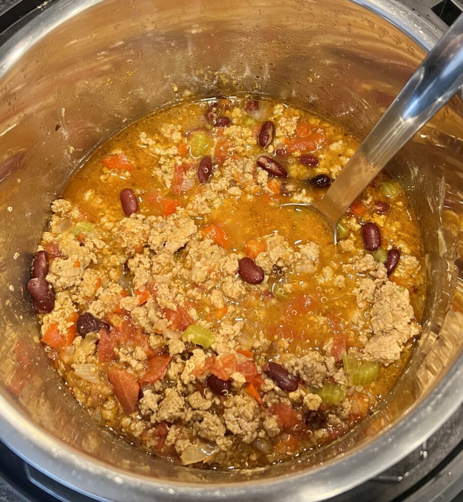 turkey chili completed