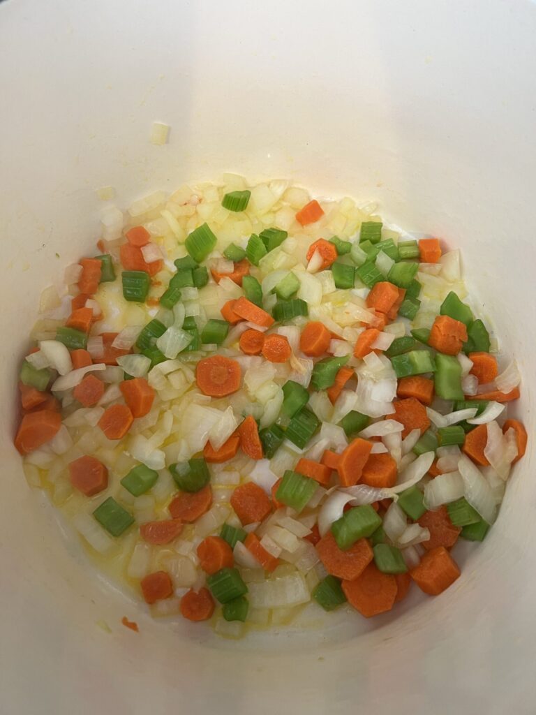 baked potato soup veggies