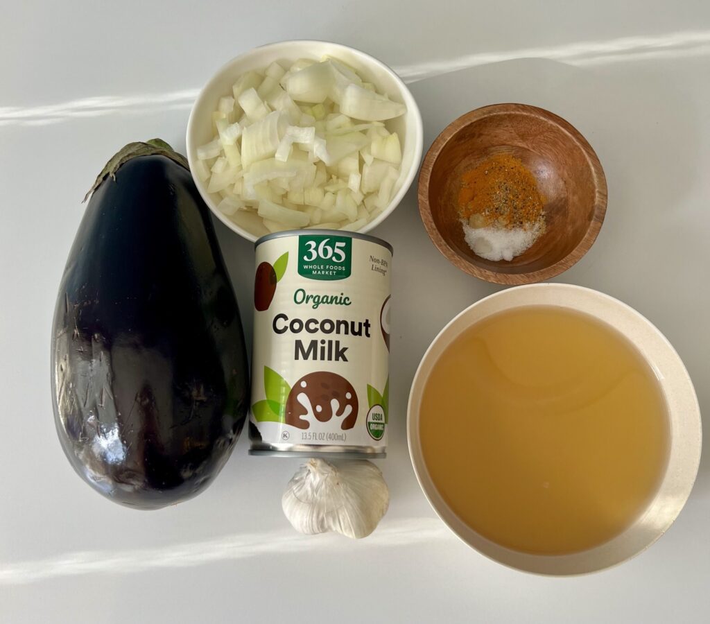 Eggplant Coconut Soup ingredients