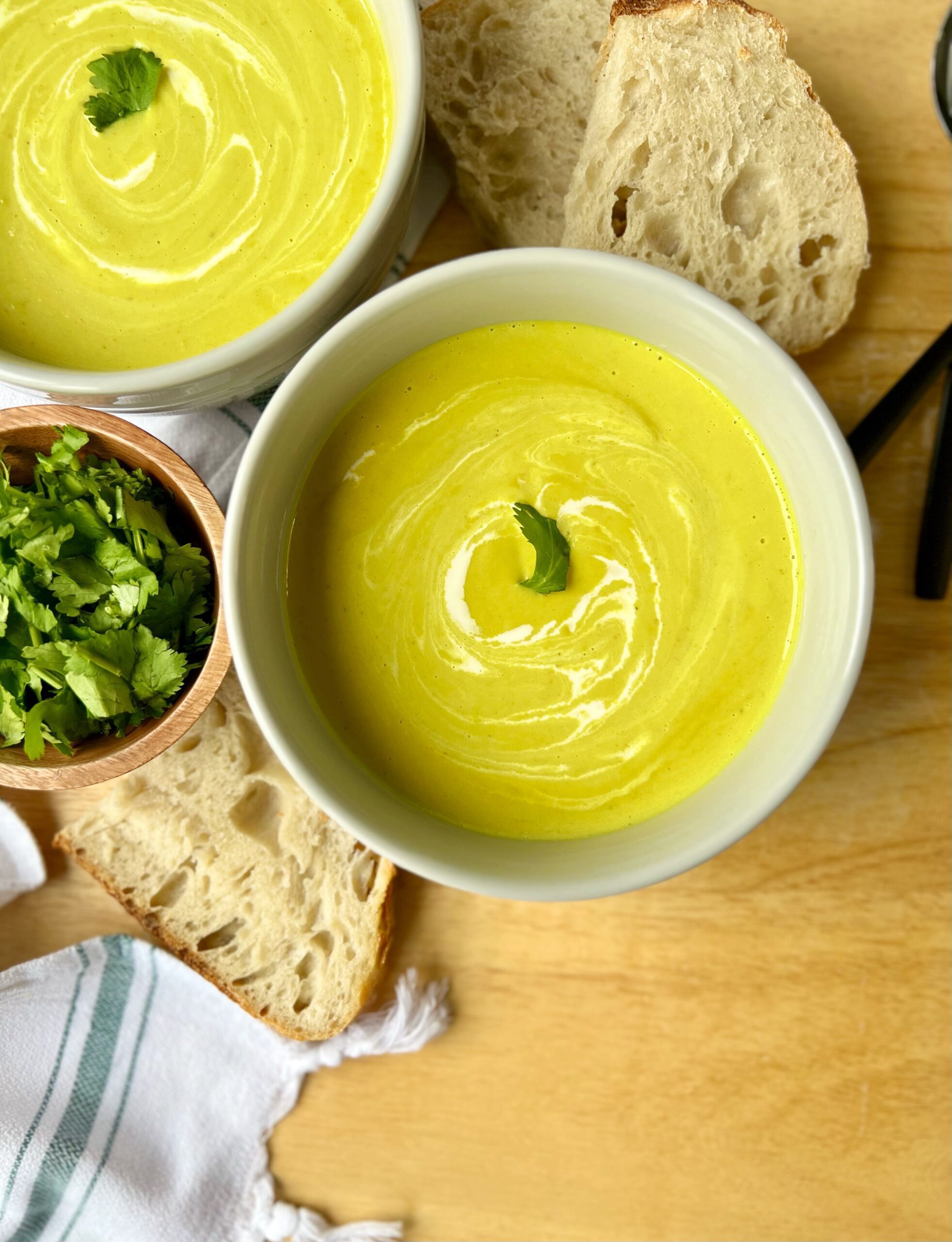 Quick Eggplant Coconut Soup Healing Slice