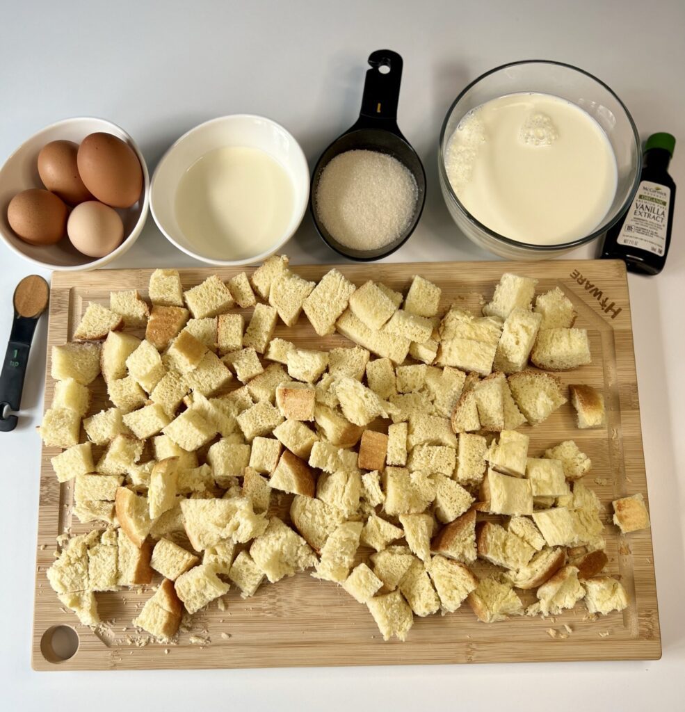 sourdough bread pudding ingredients