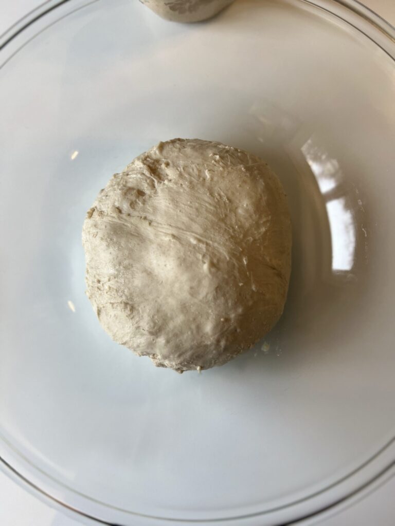 rustic sourdough bread dough mixture