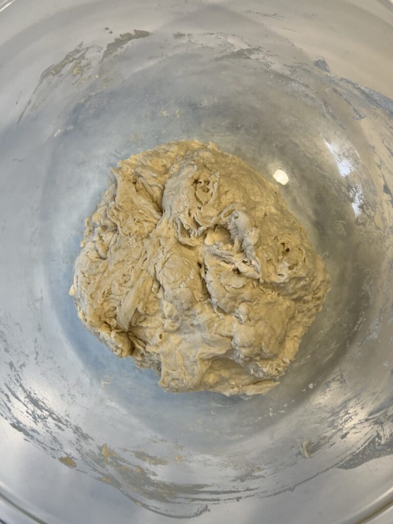 dough mixture for rustic sourdough bread