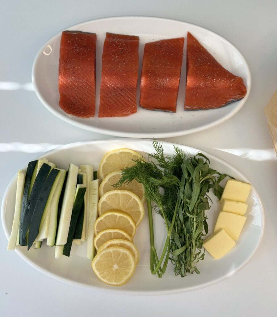 salmon en papillote ingredients