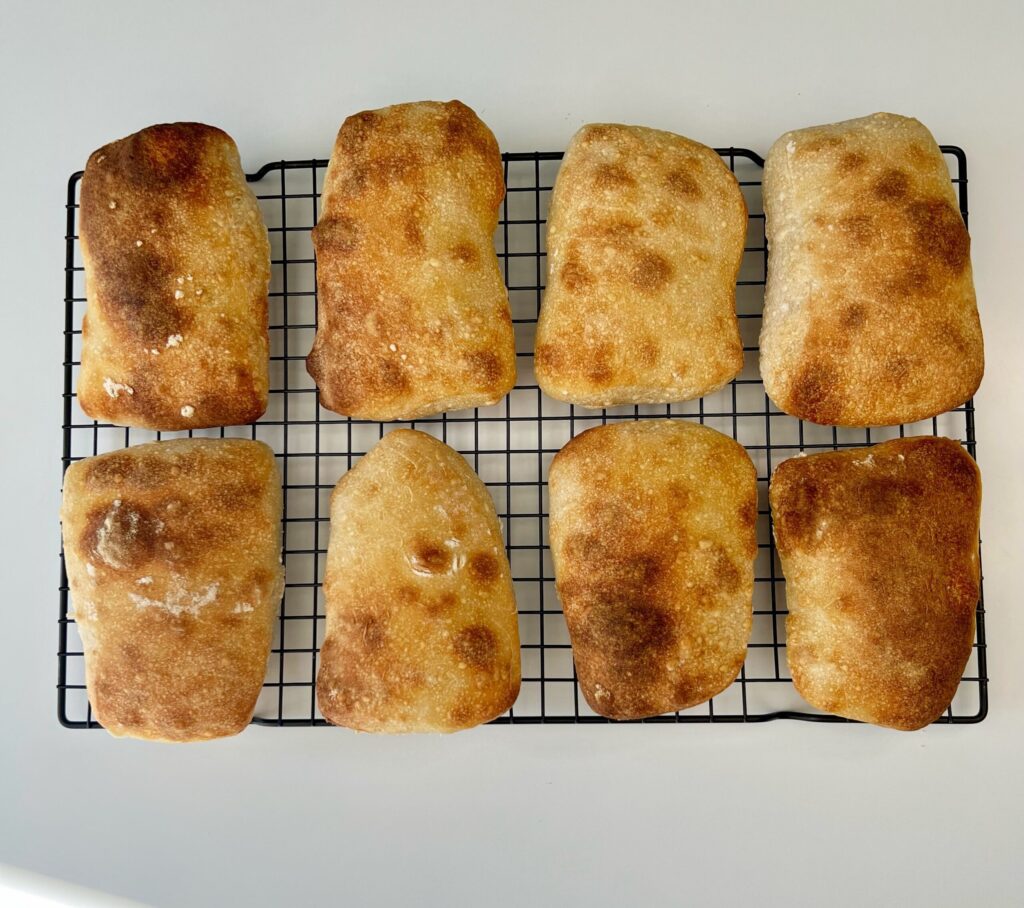 baked ciabatta bread
