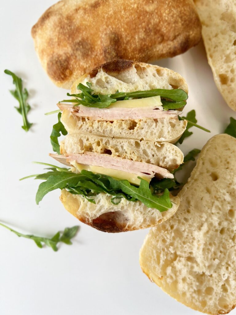 Sourdough Ciabatta Bread - sandwich
