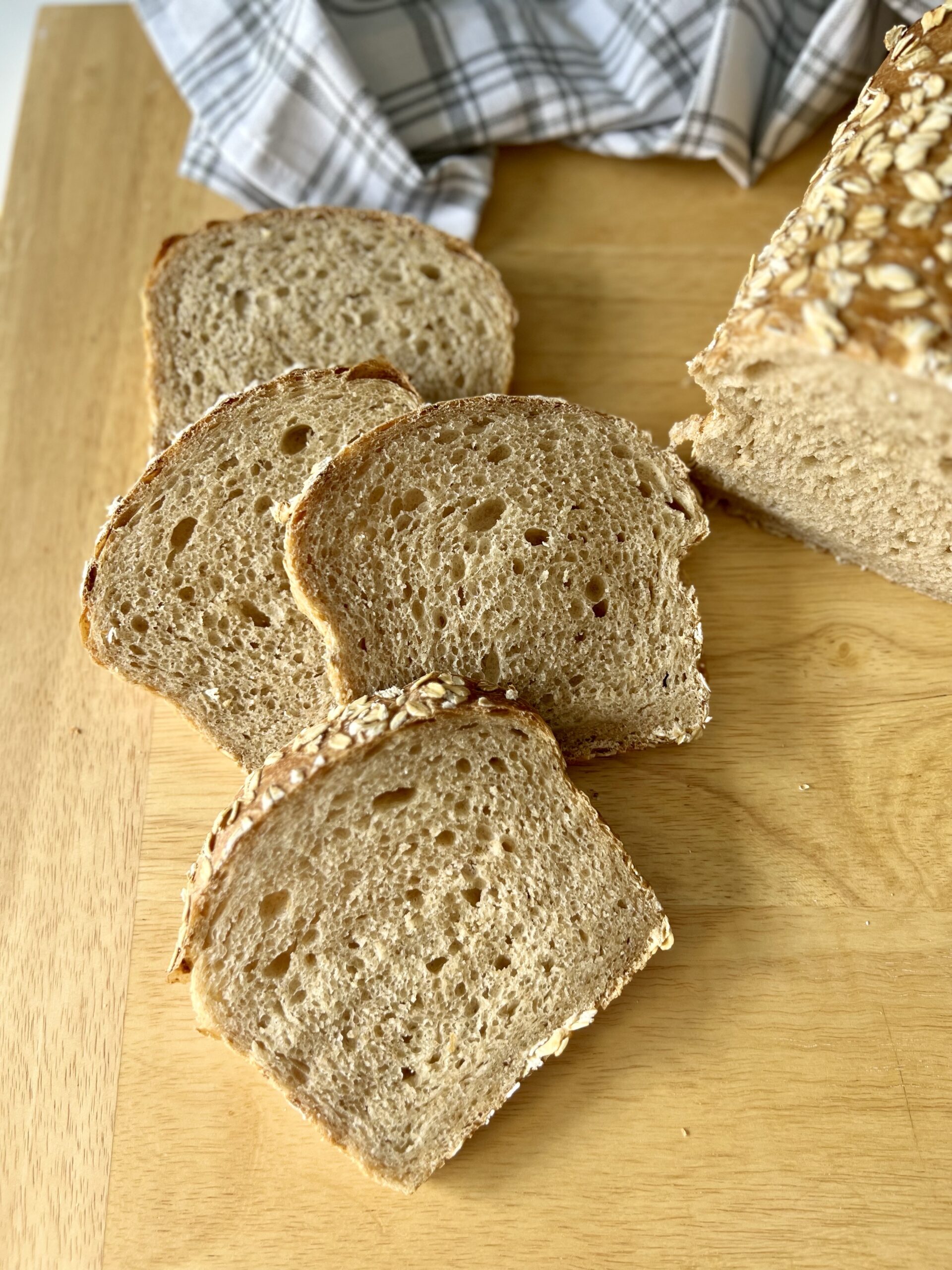 Honey Wheat Sourdough Sandwich Bread Healing Slice 0571