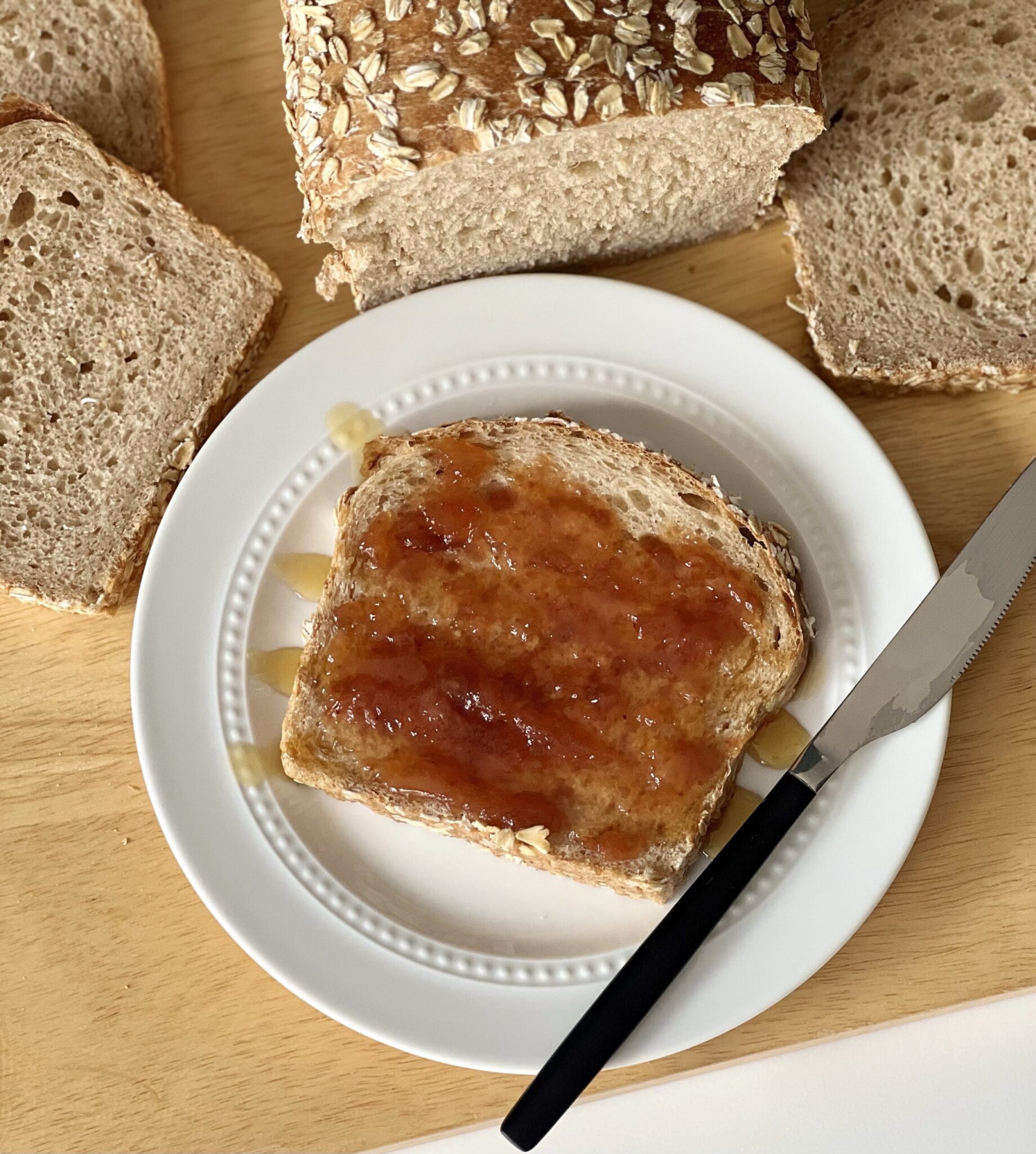 Honey Wheat Sourdough Sandwich Bread Healing Slice
