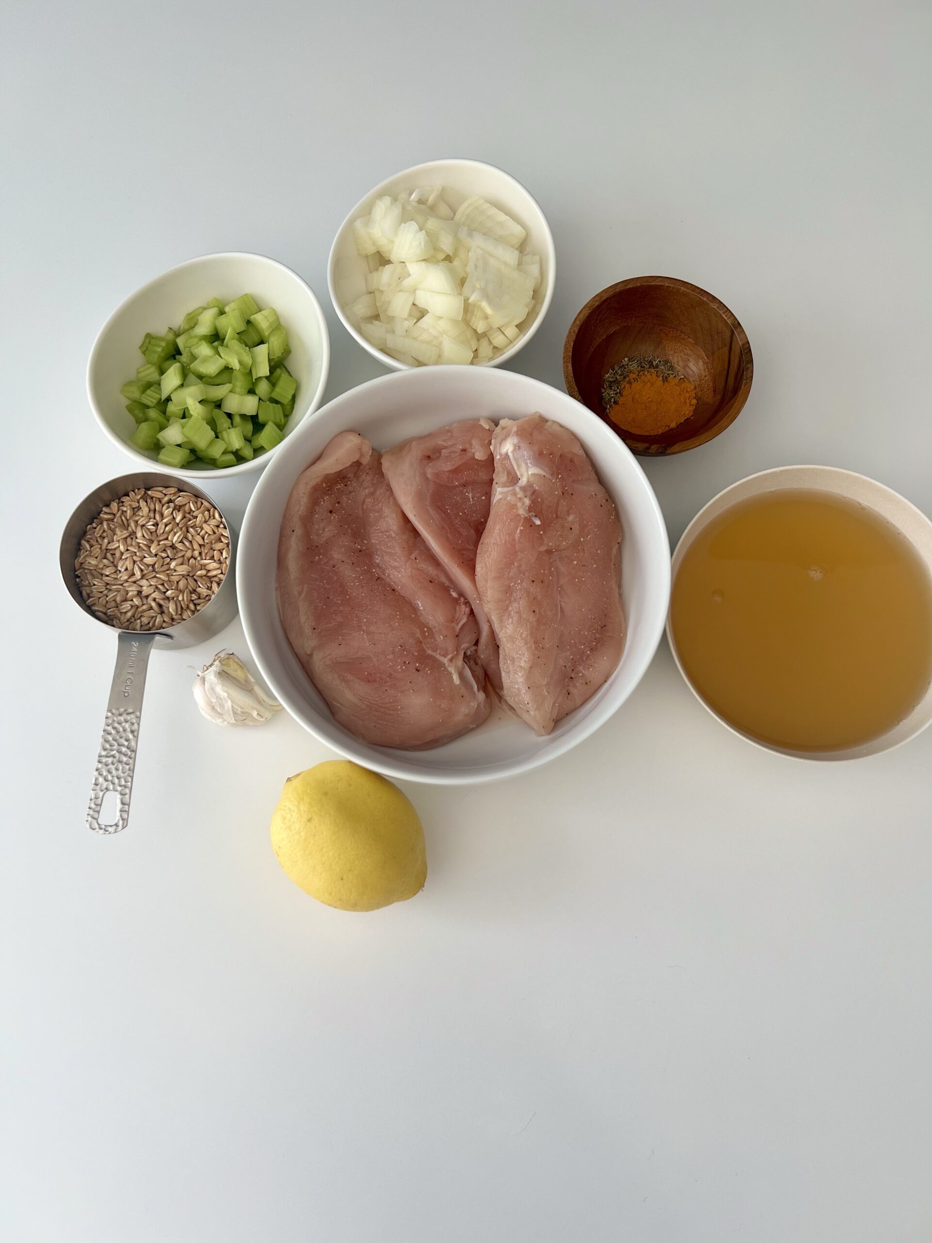 Instant Pot Lemon Chicken Soup - Healing Slice 