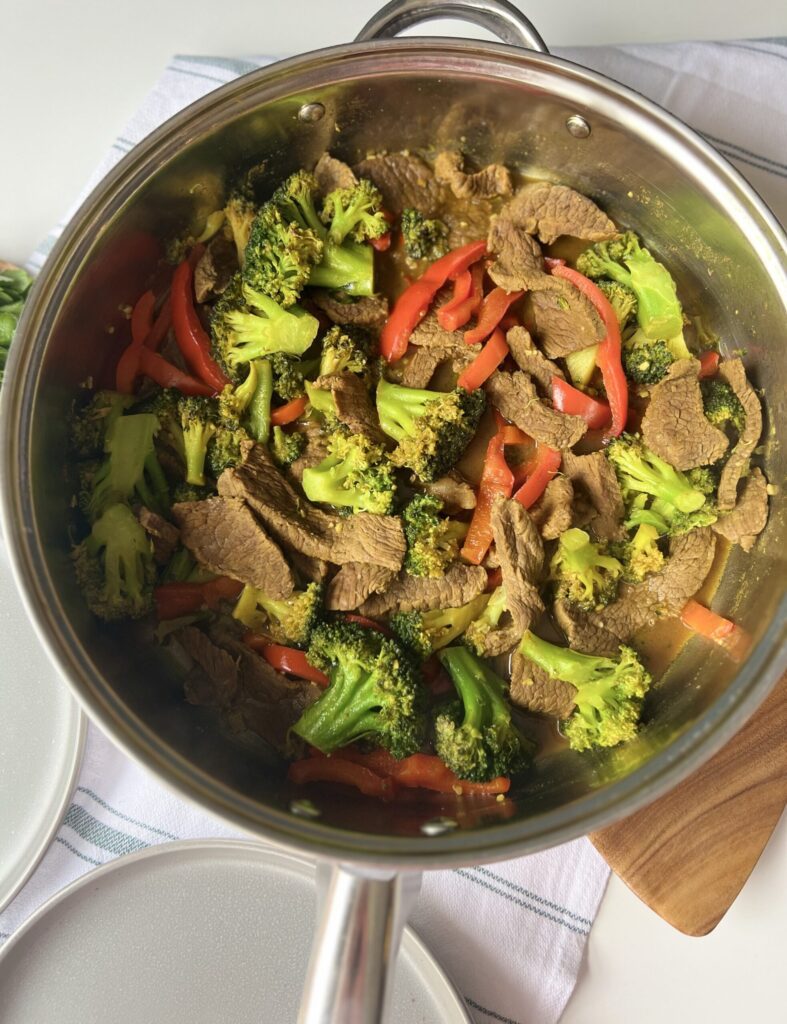one-pan beef and broccoli