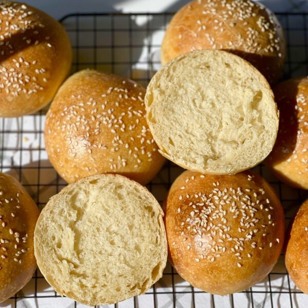 sourdough hamburger buns