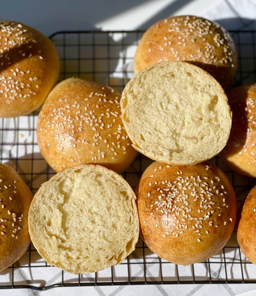 sourdough hamburger buns