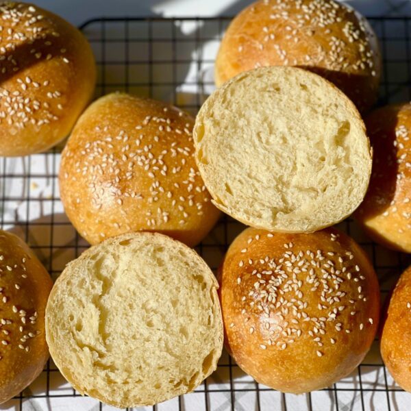 sourdough hamburger buns