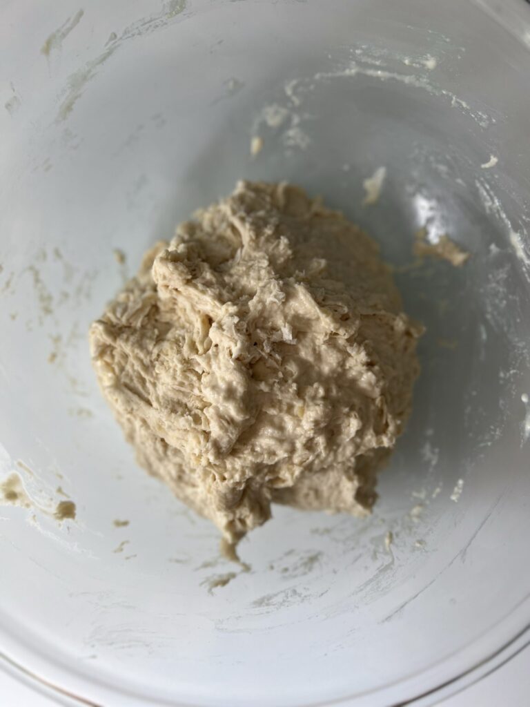 sourdough hamburger bun dough