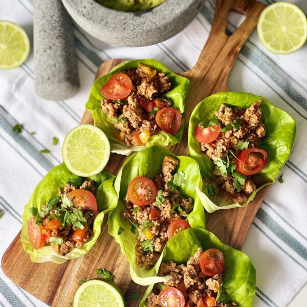 turkey taco lettuce boats
