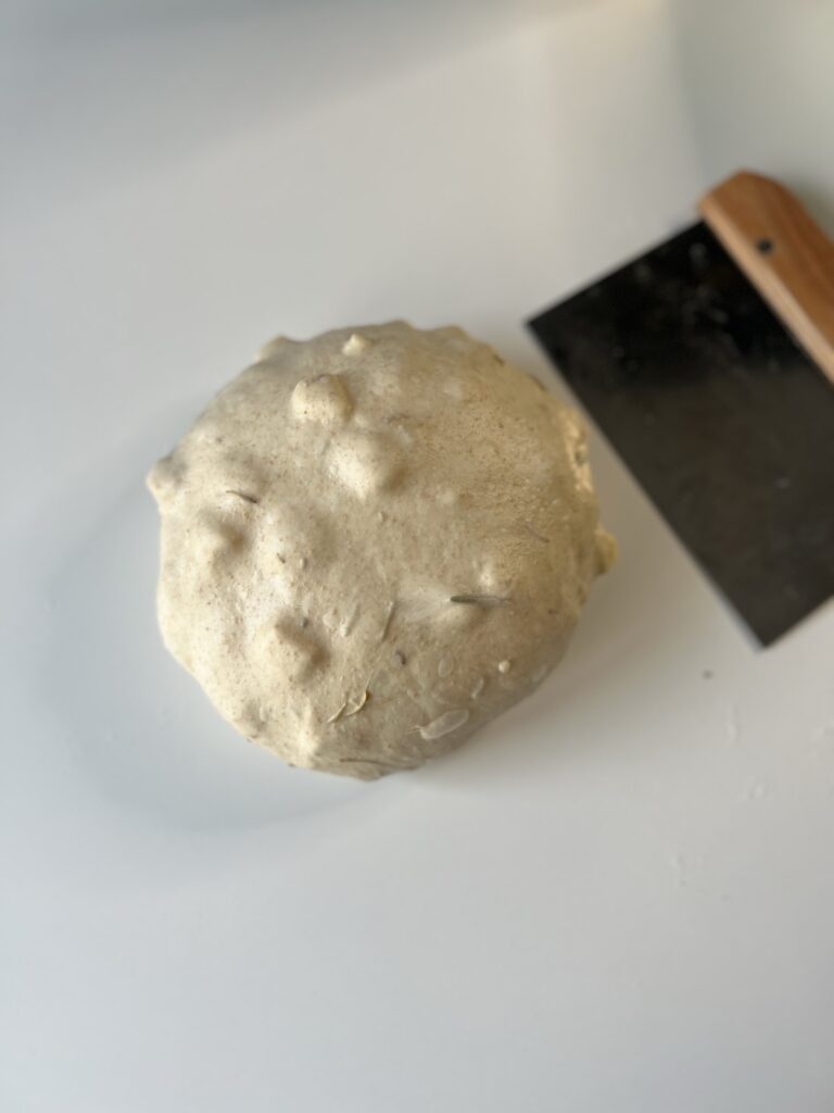 pre-shaping the dough