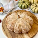pumpkin shaped sourdough bread