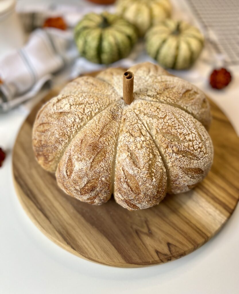 sourdough pumpkin loaf  - with pumpkin stem