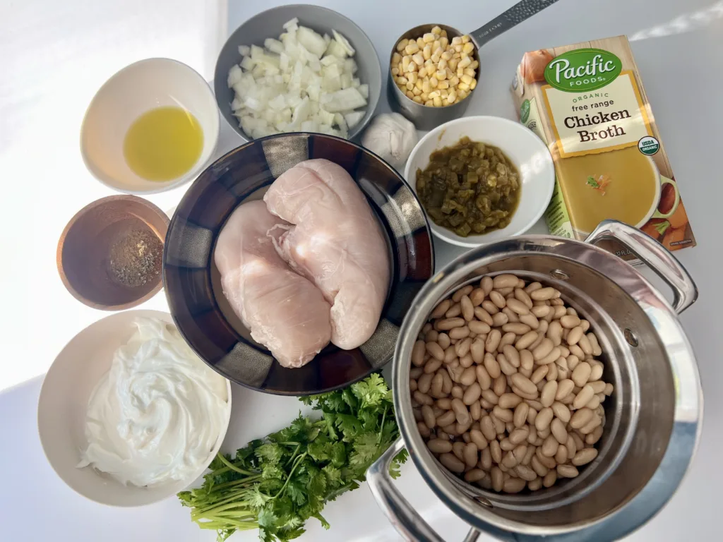 instant pot white bean chicken chili ingredients