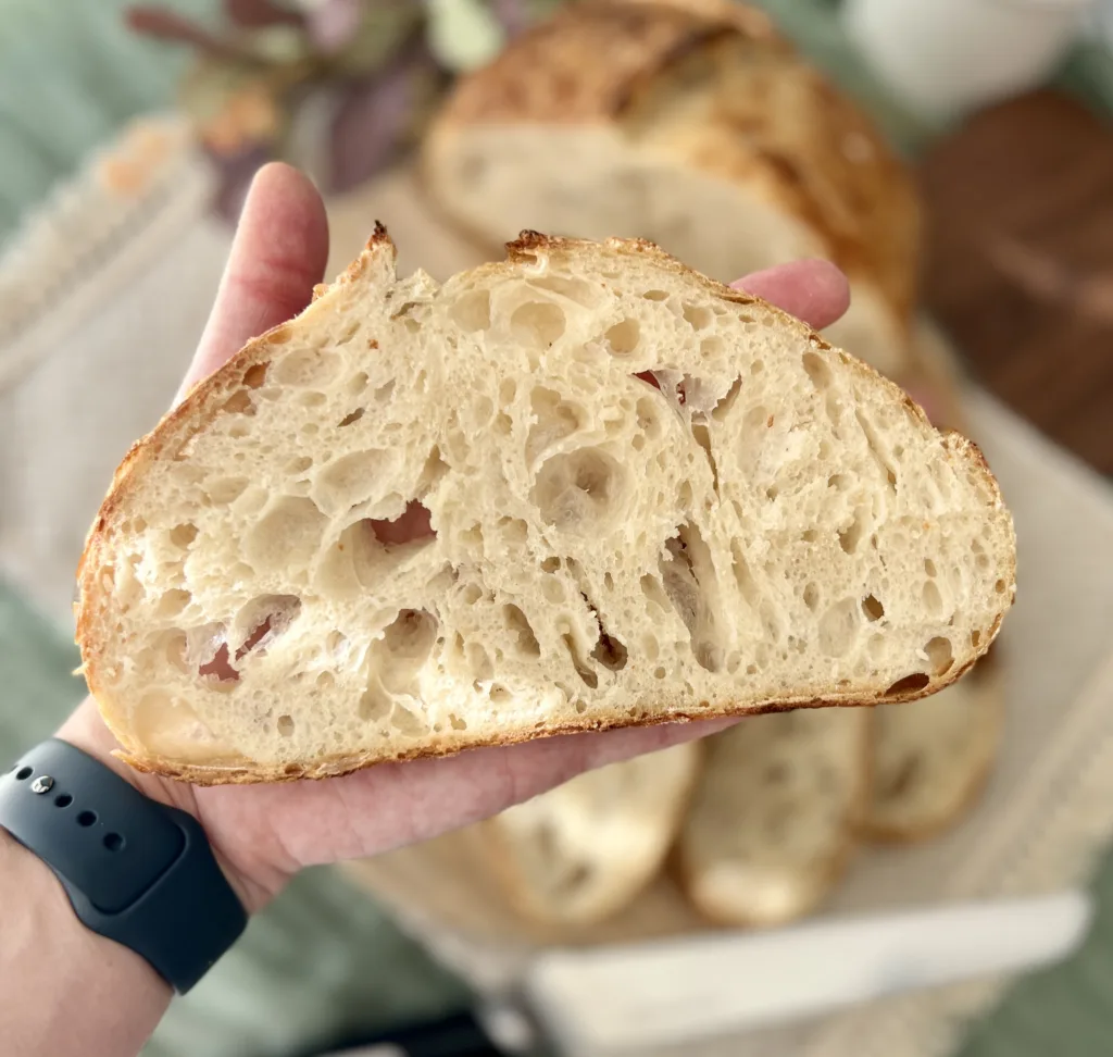 simple sourdough bread slice