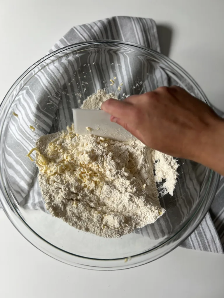 sourdough Discard crescent rolls  - cut butter