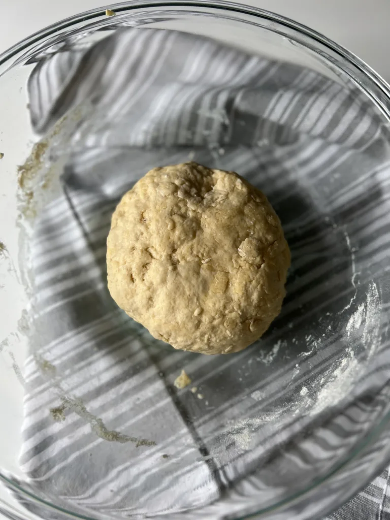 sourdough crescent rolls - mix ingredients