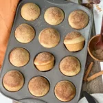 sourdough maple snickerdoodle muffins