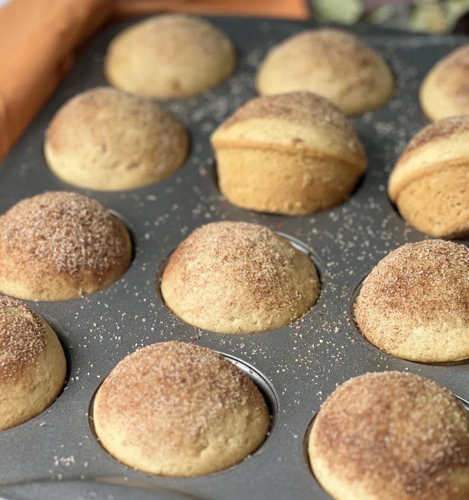 Sourdough Maple Snickerdoodle Muffins