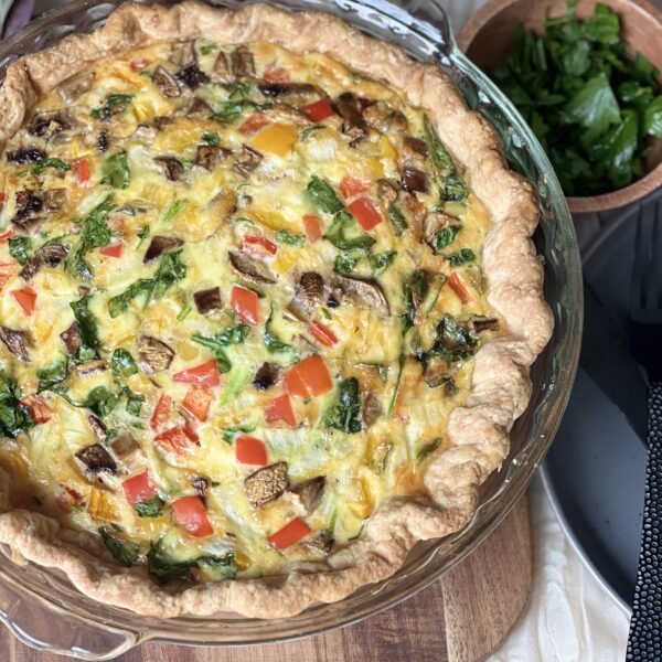 quiche with sourdough crust