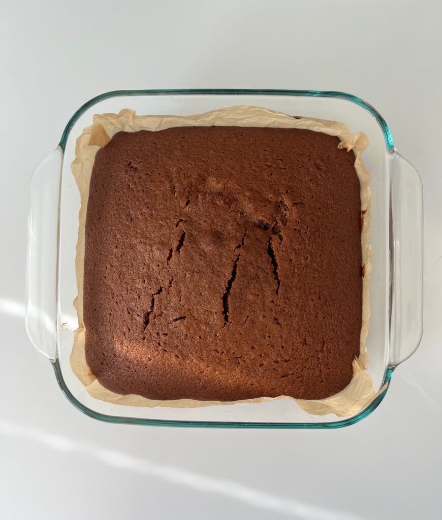 Allow the cake to cool for 10 minutes in the pan before transferring. 
