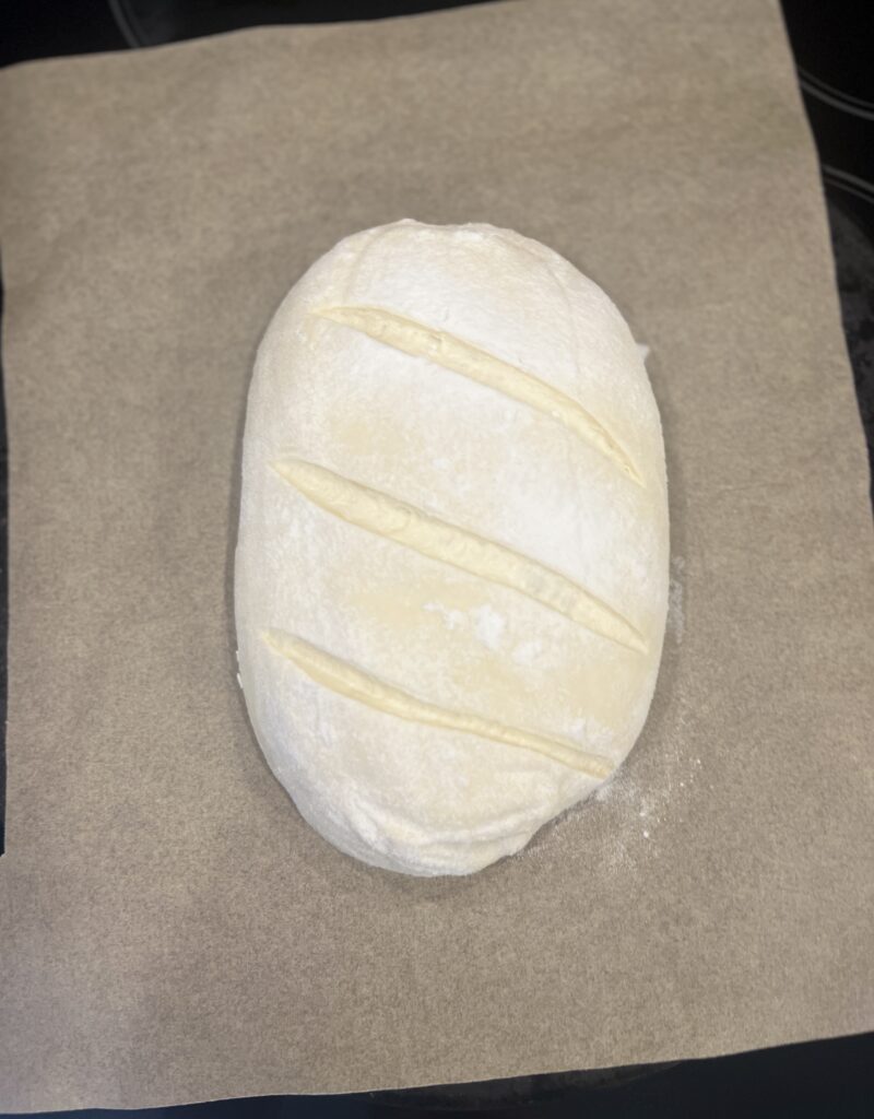 Sourdough Italian Bread - score & bake