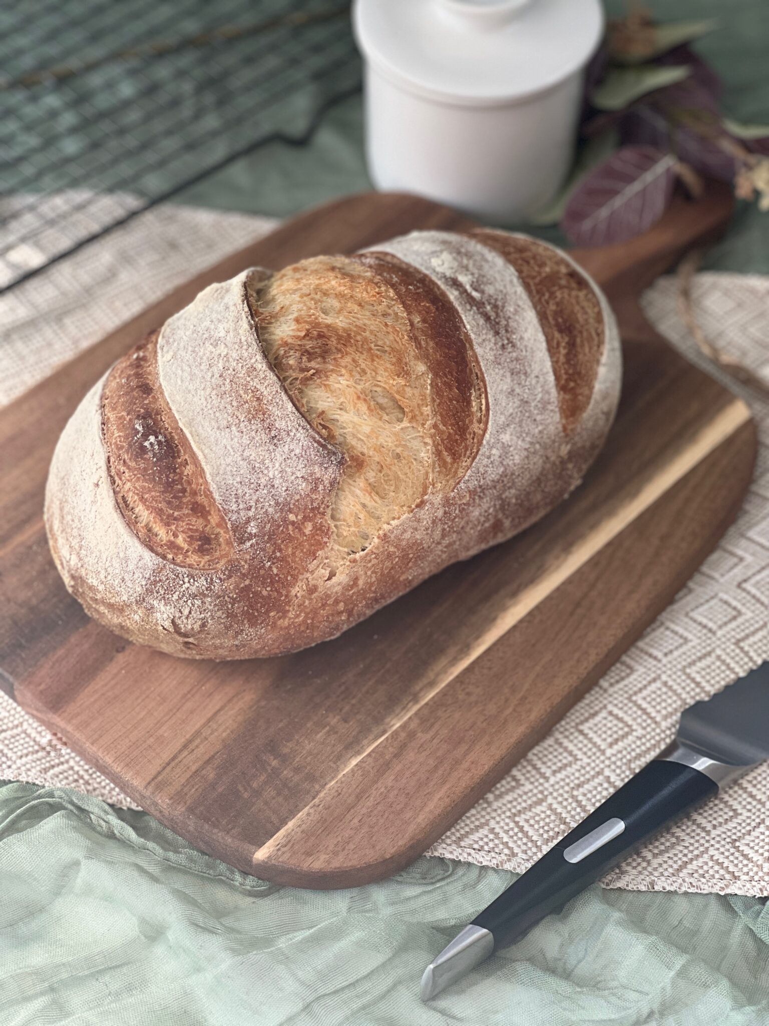 Sourdough Italian Bread Healing Slice