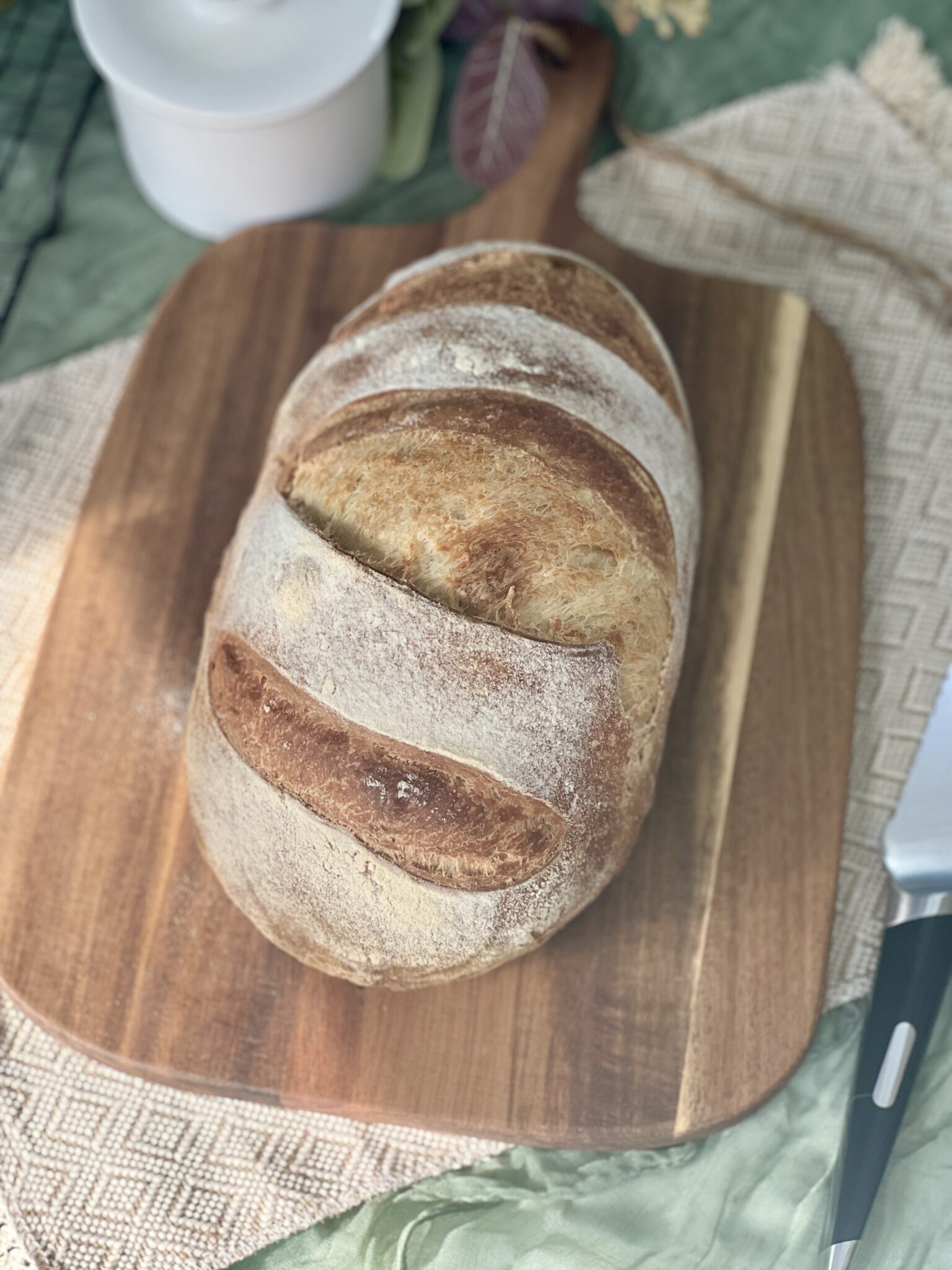 Sourdough Italian Bread Healing Slice