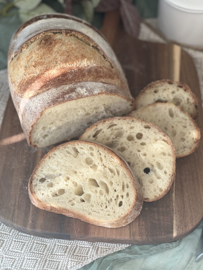 slices of sourdough Italian bread