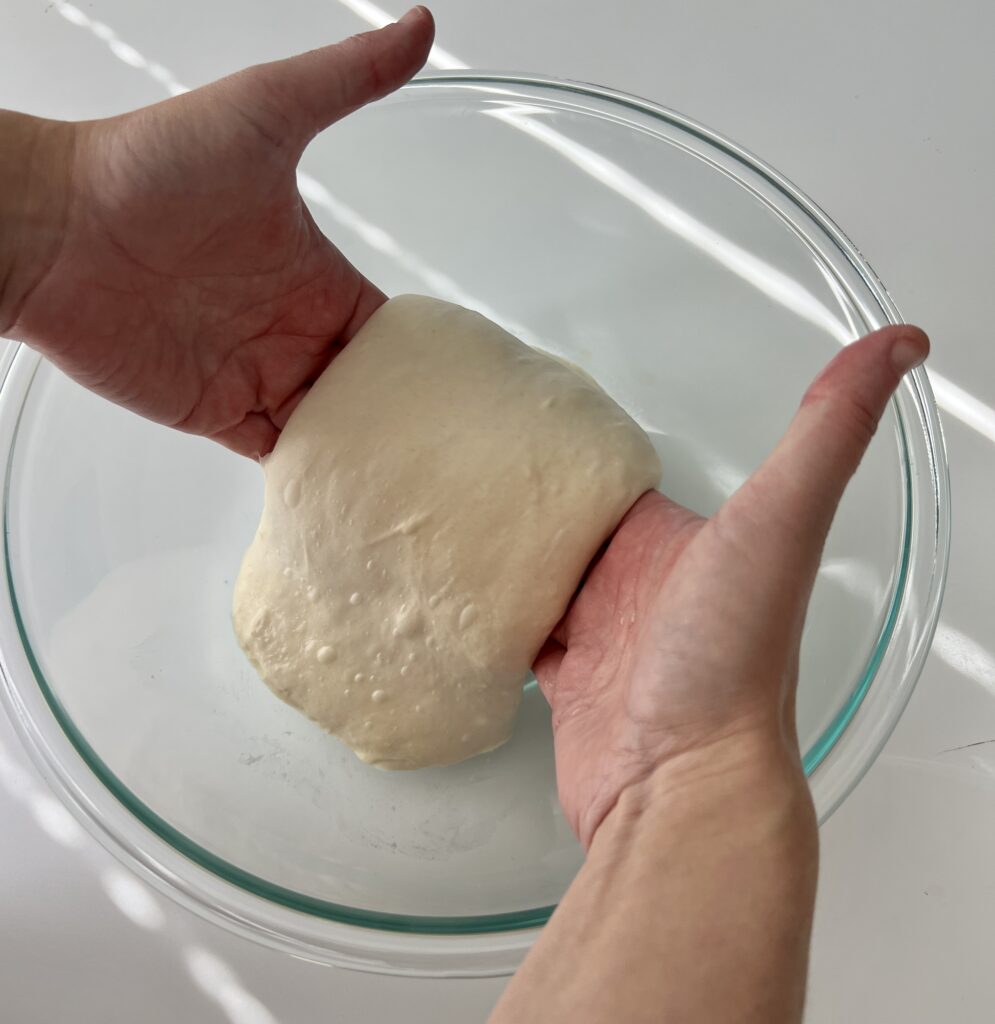 Sourdough Italian Bread -  coil folds