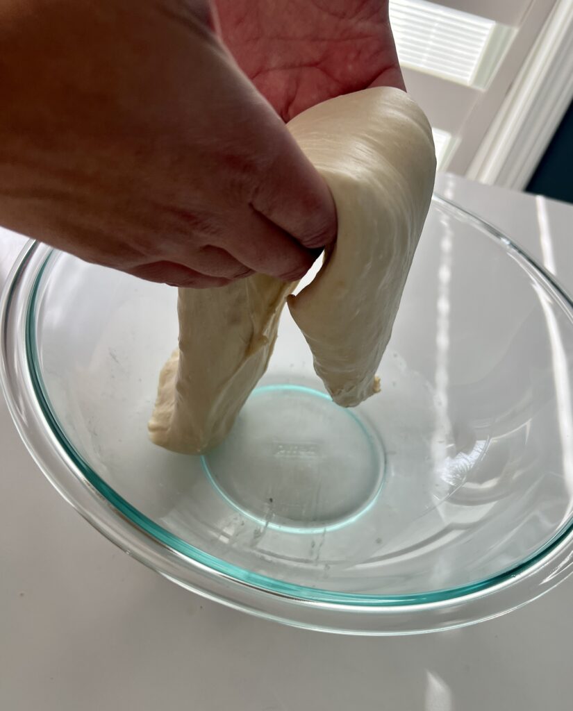 Sourdough Italian Bread -  stretch upwards