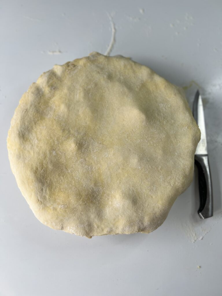Trim any excess crust